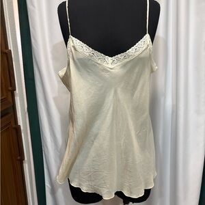 New 4 Love And Liberty X Johnny Was Silk Slip In Cream Size L